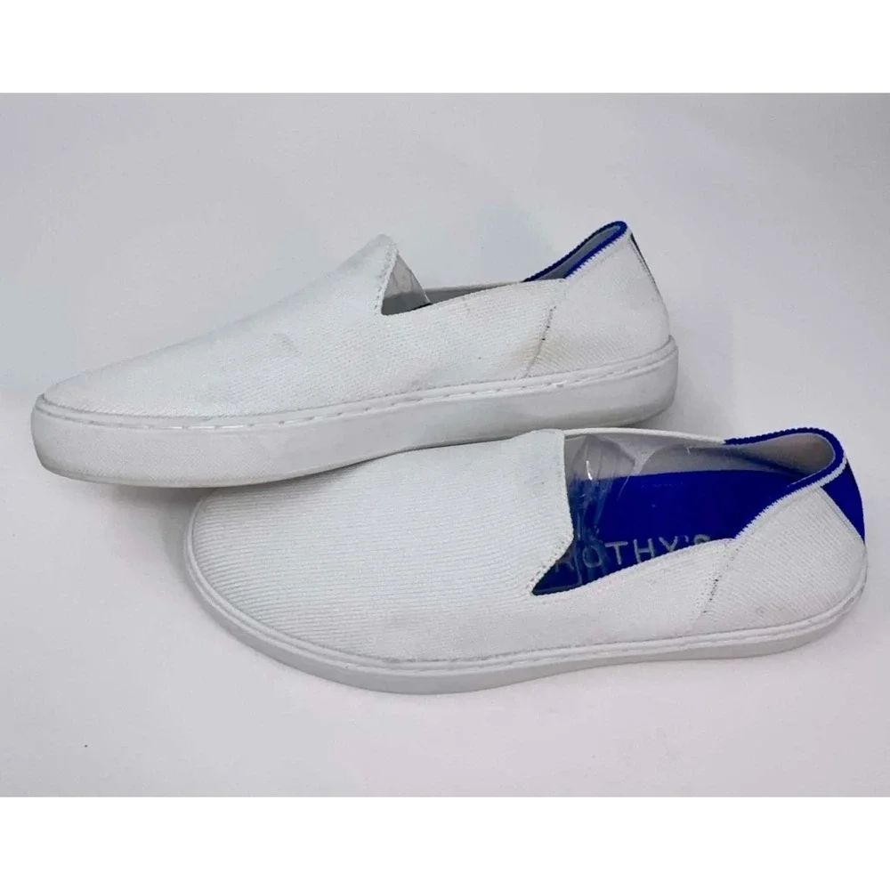 Rothy's‎ The Original Slip On Sneaker Women's 7 Bright White Textile Minimalist